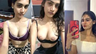 Horny Mallu Girl Pressing Boobs Fingering Showing MMS