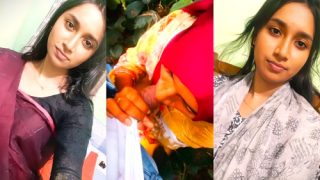 Beautiful Bengali Girl Outdoor Giving Blowjob