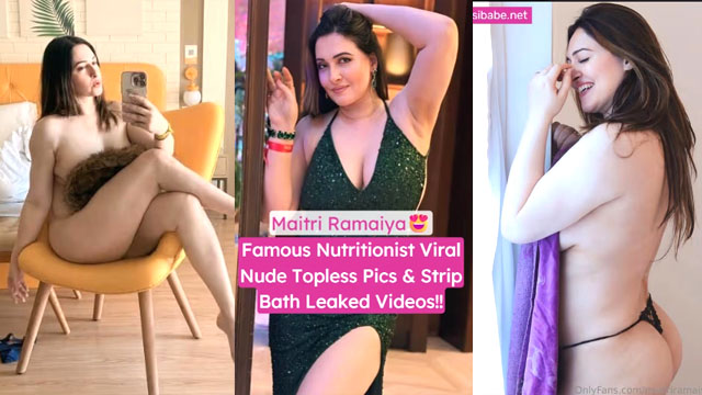 Famous Nutritionist Maitri Ramaiya Leak Bathing