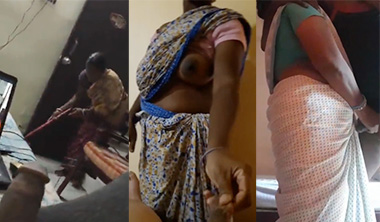 Tamil Bachelor Hostel Maid Aunty Watches Me Flash Cock Latest Sex MMS