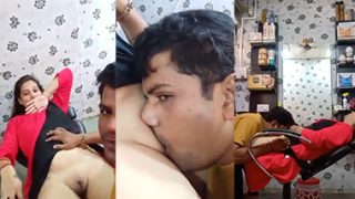 Chubby Couple Pussy Licking In Beauty Parlour Latest MMS