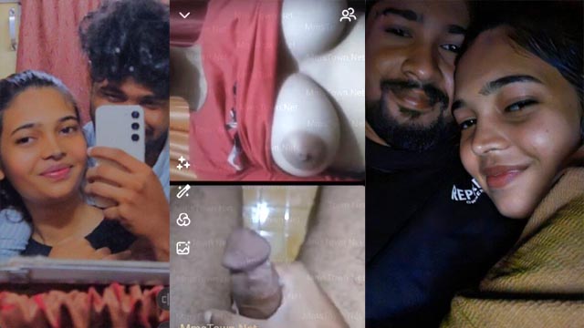 Viral Desi Indian Girl Boobs Show Playing Dick Mms