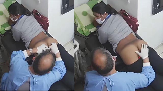 Chubby Patient Fingering Pussy By Doctor Captured