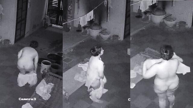 Punjabi Milf Undress Bathing On Midnight CCTV Cam