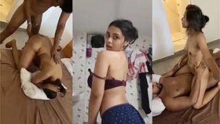 Tamil Teen Babe Teasing Showing & Threesome Fucking Hardly