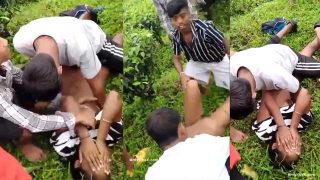Sexy Randi Ganbang Outdoor Fucking by Local Boys