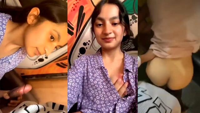 New Delhi Teen Babe Blowjob Fucking in Doggy Mms
