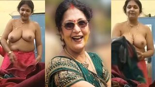 Horny Telugu Aunty Dress Changing – Bathing Record By Young Lovers