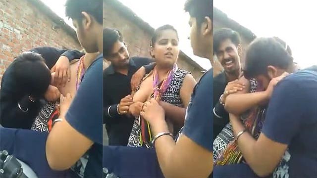 Desi Babe Gangbang Threesome Outdoor Sex Mms