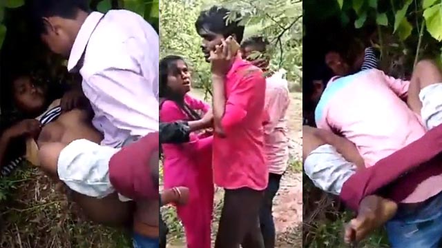 Sexy Mallu Lovers Fucking in Jungle – Caught By Village People